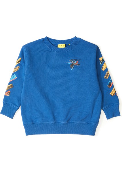 Mavi Erkek Çocuk Sweatshirt