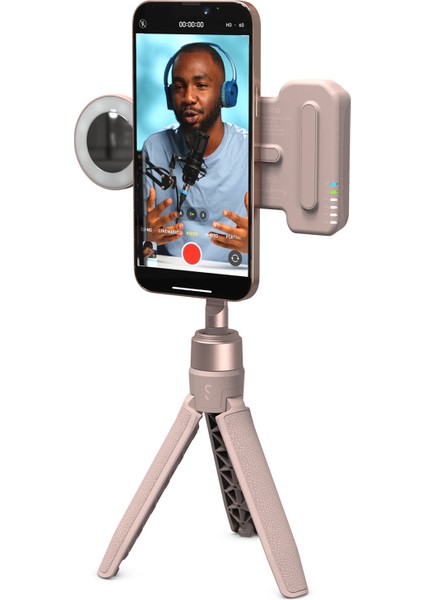 Snapgrip Magsafe Pembe Video Çekim Seti