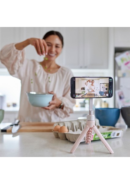 Snapgrip Magsafe Pembe Video Çekim Seti