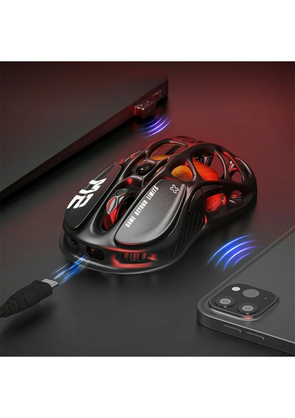 Mercury Beyaz K1 Lite+M2 Kablosuz Rgb Işıklı Mekanik Q Gaming Klavye ve Optik Mouse Seti