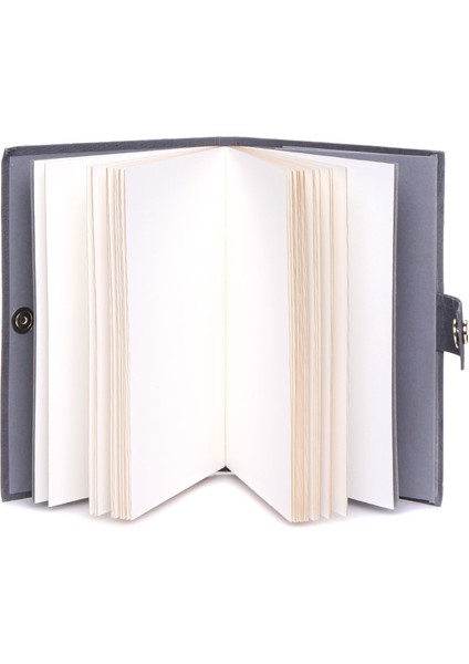Lila Harf Baskılı Çıtçıtlı Defter