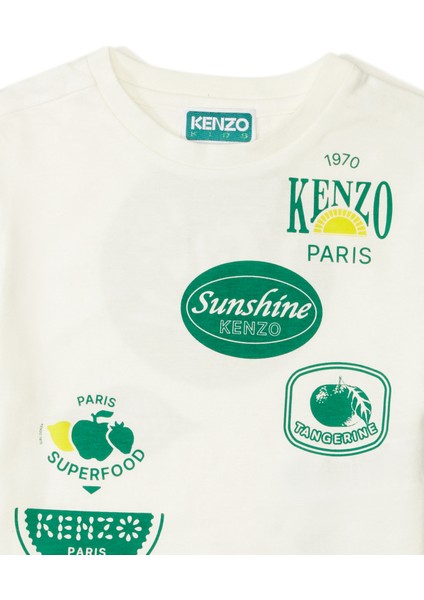 Beyaz Logo Baskılı Erkek Çocuk Sweatshirt modelleri