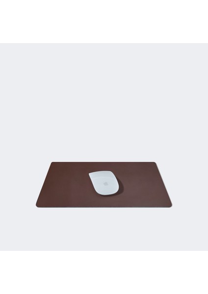 Kahverengi Deri Masa Matı ve Mouse Pad Seti