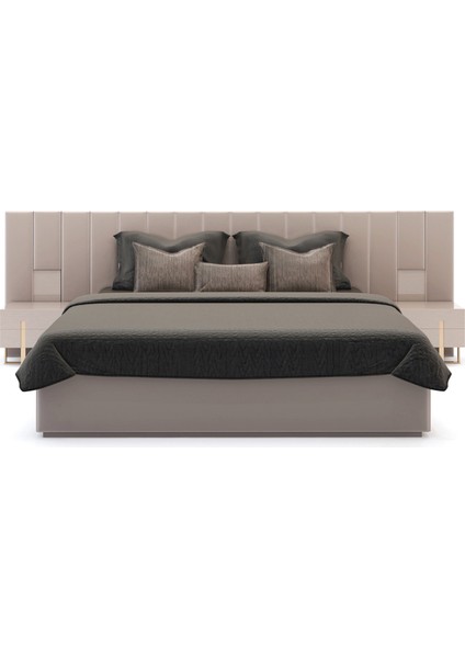 Style Bej Yatak Ünitesi 160 cm