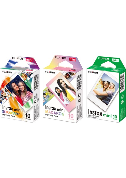 Instax Mini 12 Lila Fotoğraf Makinesi + 30'lu Film Albüm Mandal Çerçeve ve Kılıf Mega Set 2