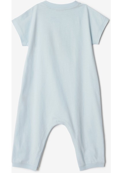 Jensen Snail Mavi Pamuklu Playsuit Unisex Çocuk Tulum