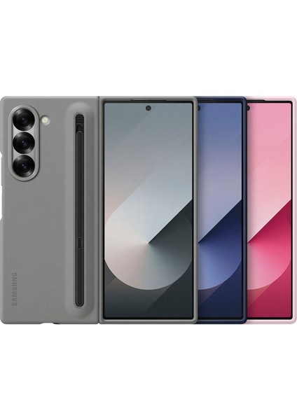 Galaxy Z Fold 6 Kalemli Mavi Telefon Kılıfı