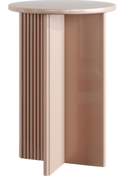 Tri Somon Yuvarlak Yan Sehpa 55X38 cm