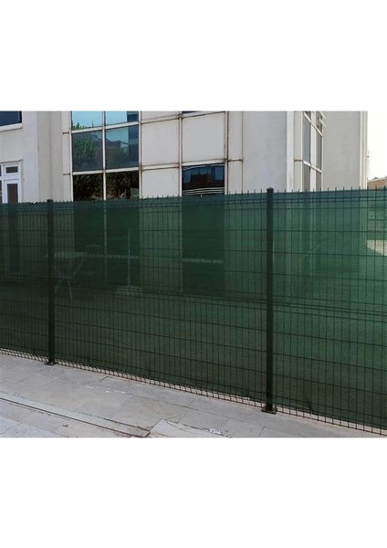 Yeşil Gölgelik File Çit Filesi %75'lik Görünümlü Bahçe Çit Örtüsü Gölgelik Koruma Tülü (Yükseklik) 100 cm (Uzunluk) 10 Metre