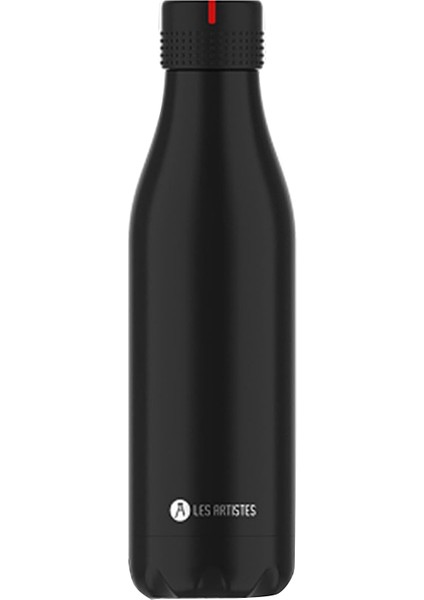 Isı Yalıtımlı Siyah Çelik Termos Matara 500 ml