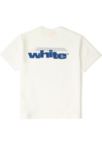 Beyaz Logo Baskılı Erkek Çocuk T-Shirt fiyatları