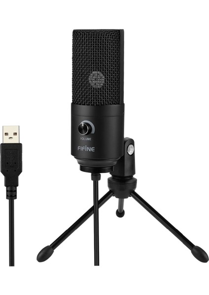 K669B USB Siyah Mikrofon