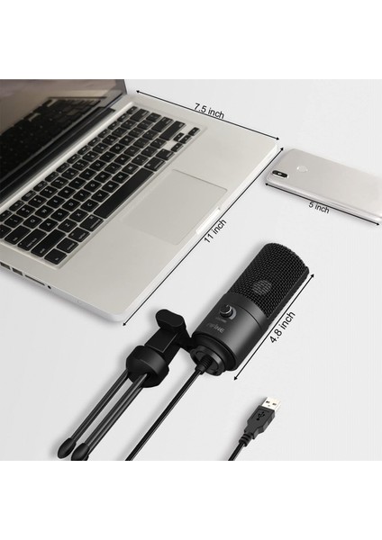 K669B USB Siyah Mikrofon