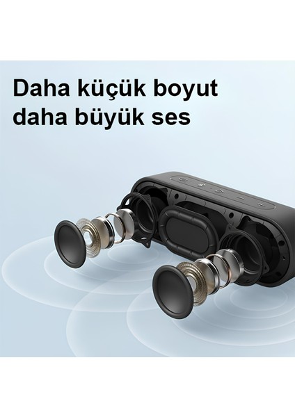 Xsound Go 2X8W Ipx7 Su Geçirmez Taşınabilir Siyah Tws Bluetooth Hoparlör