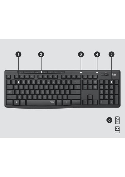MK295 Kablosuz Siyah Klavye Mouse Set fiyatları