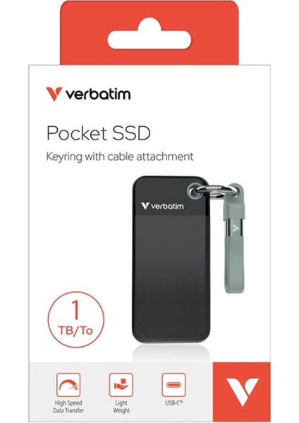 Pocket 1tb 1000MB/S USB 3.2 Gri Taşınabilir SSD