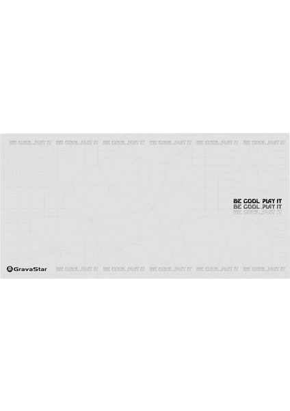 Kaymaz Tabanlı Su Geçirmez ve Hassas Yüzeyli Beyaz Gaming Mouse Pad 80X40 cm