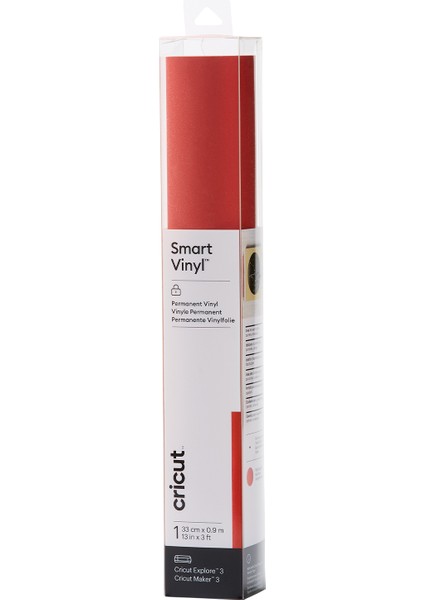 2008616 Smart 33X91 cm 1 Sayfa Işıltılı Kırmızı Vinil Kalıcı