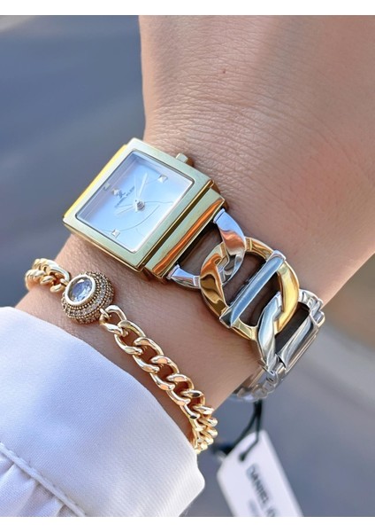 Çelik Kordon 30 mt Suya Dayanıklı 2 Yıl Garantili Kadın Kol Saati+Bileklik BYN.13959.7 fiyatları