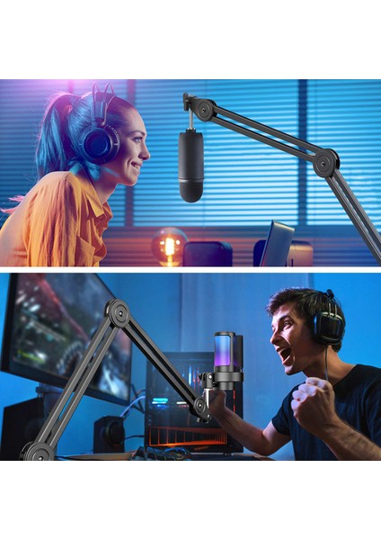 BM63 Masaüstü Siyah Mikrofon Standı