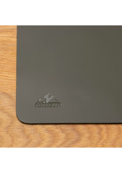 Zeytin Yeşil Deri Masa Matı ve Mouse Pad Seti