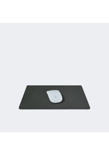 Zeytin Yeşil Deri Masa Matı ve Mouse Pad Seti