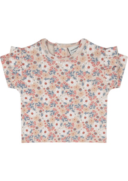 Yaz Buketi Pembe Kız Çocuk T-Shirt ve Şort 2'li Set