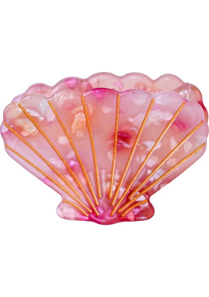 Little Mermaids Pembe Kız Çocuk Büyük Boy Klipsli Toka