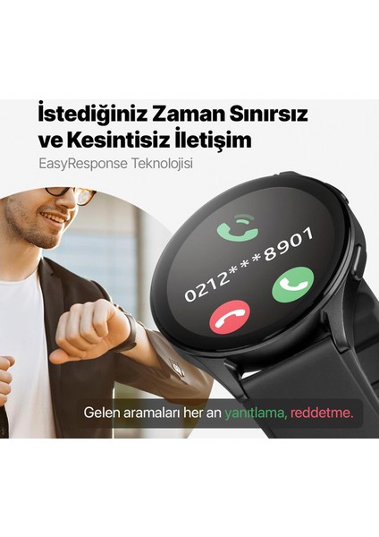 Tempus Pro Amoled Siyah Unisex Akıllı Saat