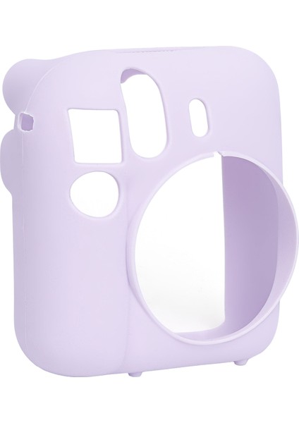 Instax Mini 12 Lila Fotoğraf Makinesi + 20'li Film Kıskaçlı Stand Mini Albüm ve Silikon Kılıf Seti modelleri