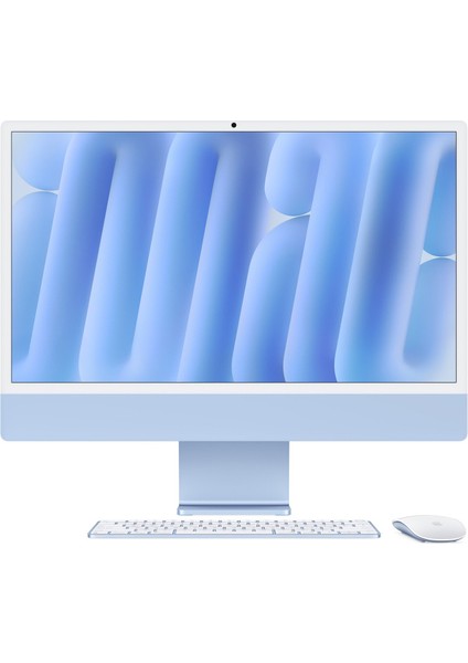 iMac 24" Retina 4.5k M4 Çip 8-Core Cpu, 8-Core Gpu 16GB Ram 256GB SSD Mavi All In One Pc MWUF3TU/A