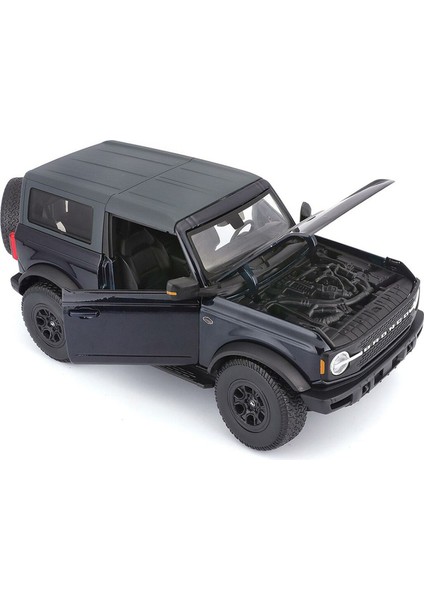 Model Ford Bronco Wildtrak 1/18 2021 Siyah Model Araba