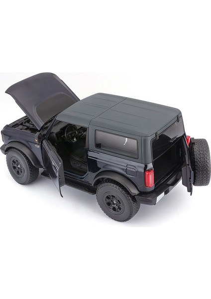 Model Ford Bronco Wildtrak 1/18 2021 Siyah Model Araba