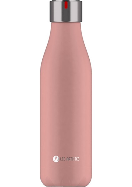 Pembe Isı Yalıtımlı Çelik Termos Matara 500 ml