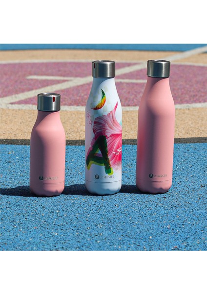 Pembe Isı Yalıtımlı Çelik Termos Matara 500 ml fırsatları