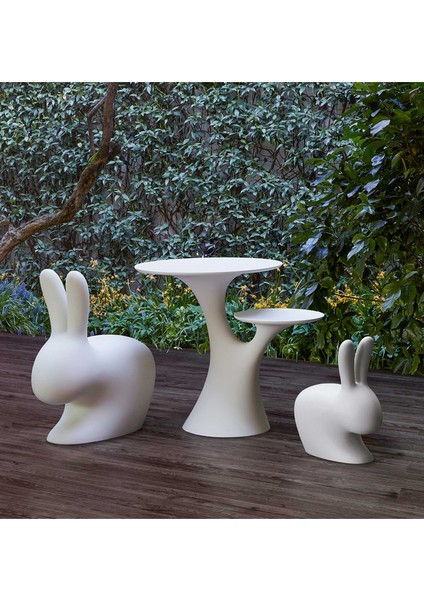 Rabbit Tree Beyaz Iki Başlıklı Sehpa