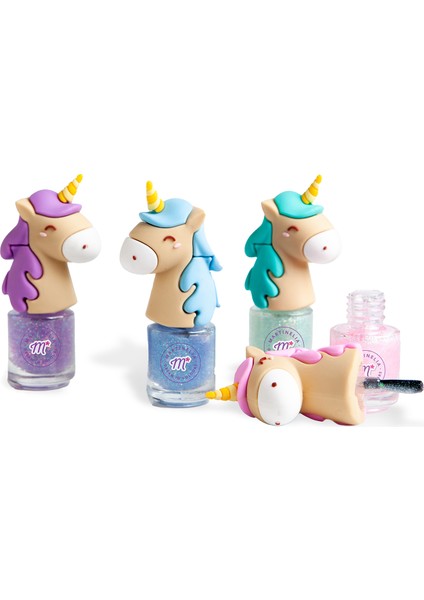 Unicorn Figürlü Mavi Su Bazlı Oje