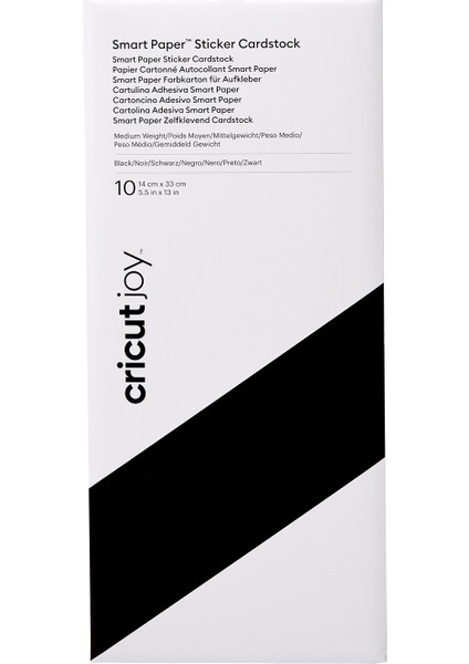 2008869 Joy Smart Siyah Karton Kağıt Etiket 13,9 x 33 cm