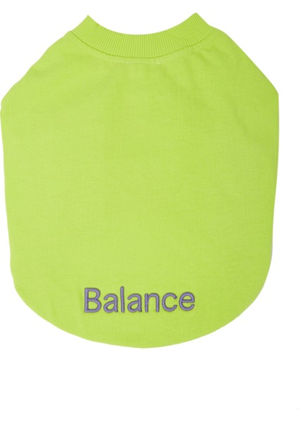Yeşil Balance Sloganlı Köpek T-Shirt