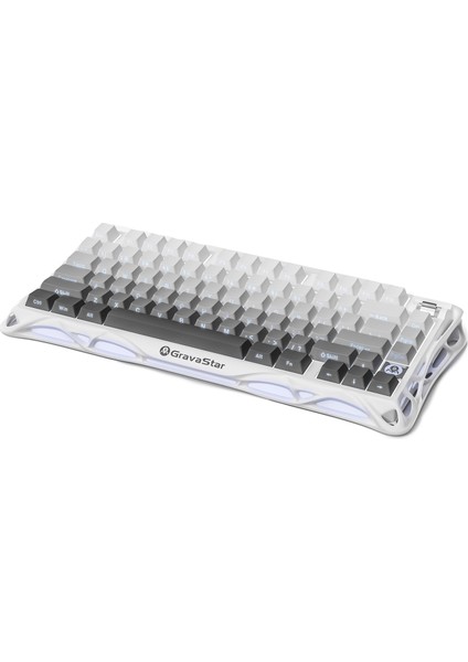 Mercury Beyaz K1+M1 Pro Kablosuz Rgb Işıklı Mekanik Q Gaming Klavye ve Optik Mouse Seti