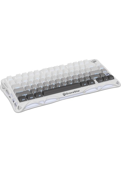 Mercury Beyaz K1+M1 Pro Kablosuz Rgb Işıklı Mekanik Q Gaming Klavye ve Optik Mouse Seti