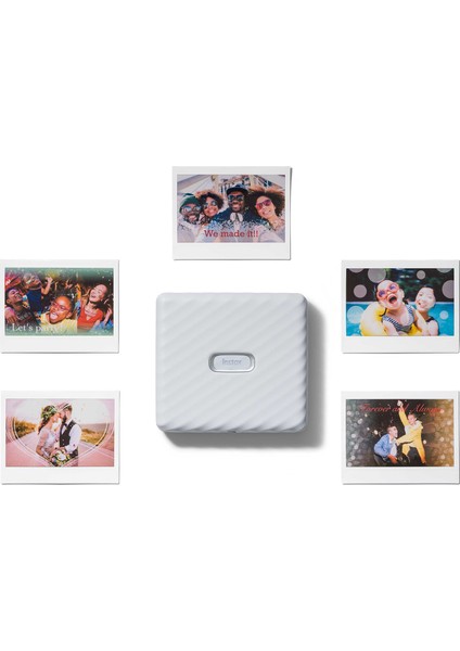 Instax Wide Link Beyaz Akıllı Telefon Yazıcısı ve 20'li Film