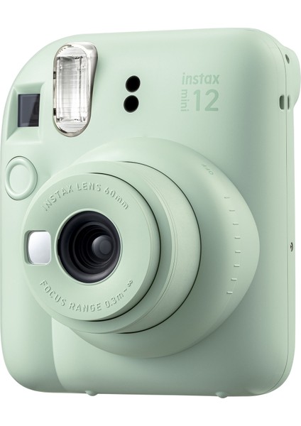 Instax Mini 12 Yeşil Fotoğraf Makinesi + 20'lu Film Mini Albüm ve Deri Kılıf Seti