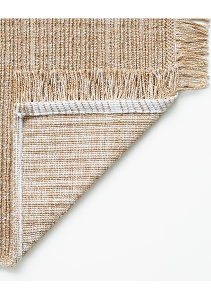Stripe Bukle Kilim 80X150 cm Natural