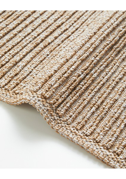 Stripe Bukle Kilim 80X150 cm Natural
