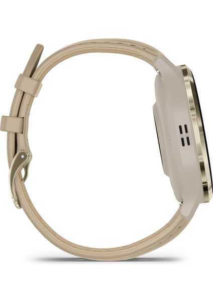 Venu 3s Soft Gold French 41MM Gri Deri Kayışlı Akıllı Saat