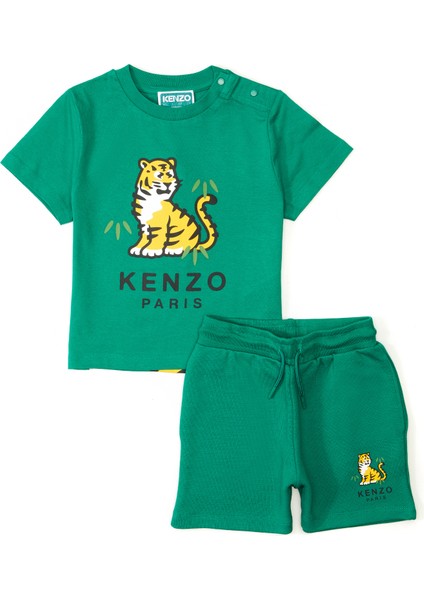 Koyu Yeşil Erkek Çocuk 2li Set