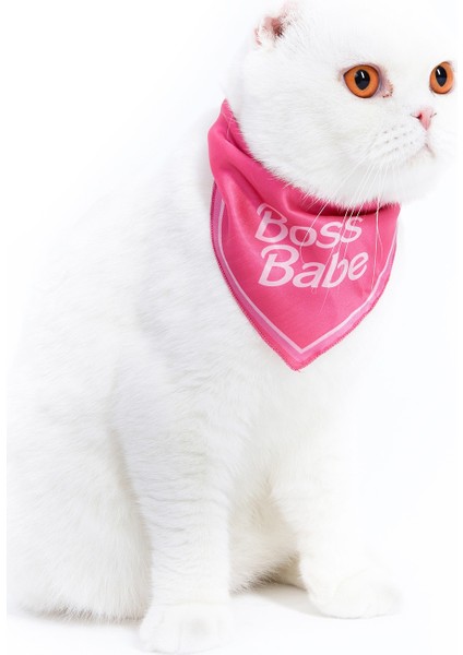 Boss Babe Pembe Kedi Bandana fiyatları