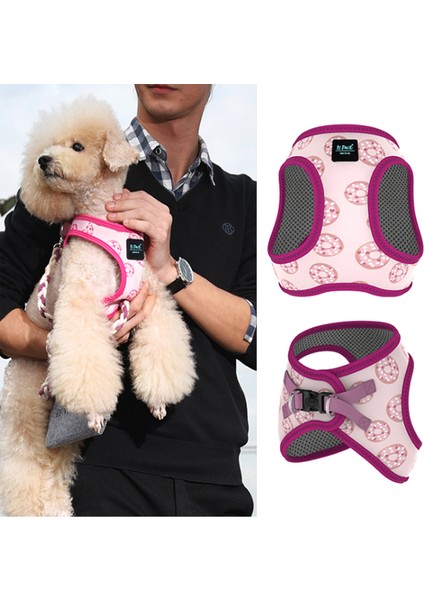 Ispet Donut Airmesh Pembe Köpek Göğüs Tasması