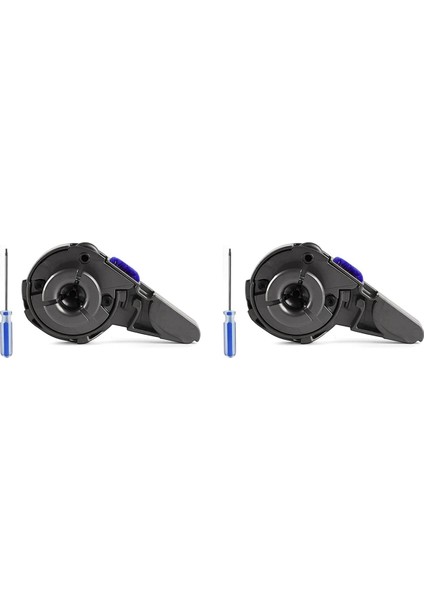 Digital Slim V8 V12 V15 Detect Vakum Temizleyici Silindir Fırça Çubuğu Uç Kapağı Kapağı Için 2x Yedek Parça (Yurt Dışından)